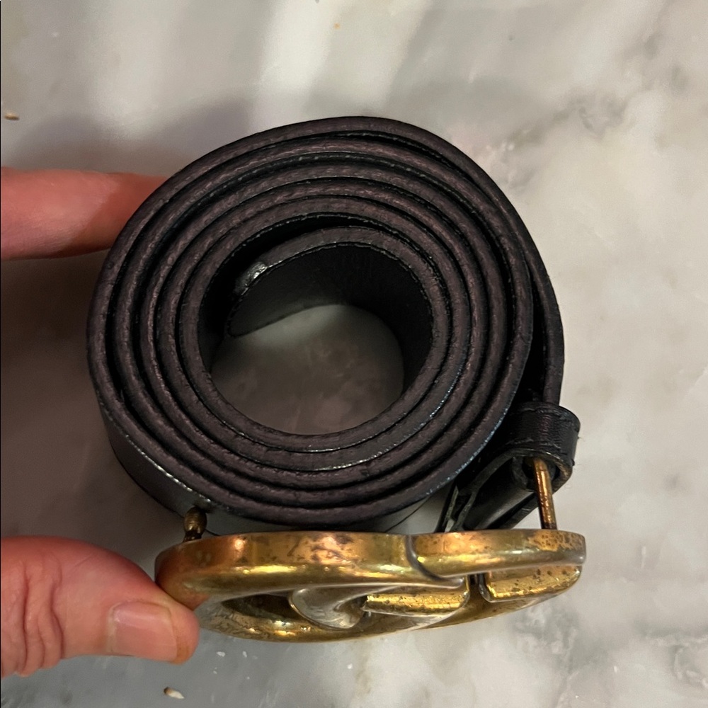 Gucci Marmot Black Leather Belt - Picture 12 of 14